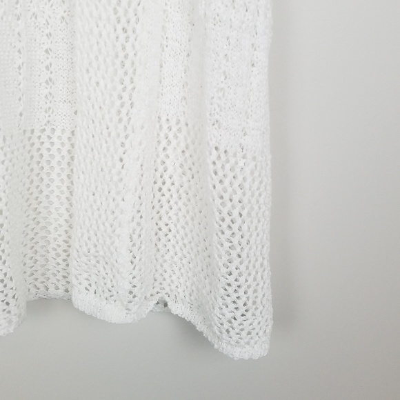 Chico's White Sigrid Knitted Crochet Vest size 0 - Picture 3 of 4